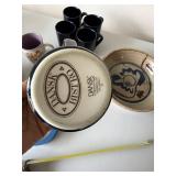 Mixed Pottery Lot Dansk Bistro Mugs Palitz Figural Bowl 8 Pc