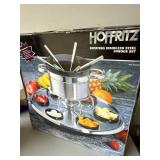 Hoffritz Rotating Stainless Steel Fondue Set Item 402067 Boxed