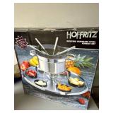 Hoffritz Rotating Stainless Steel Fondue Set Item 402067 Boxed