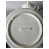 Vintage Japan White Ironstone Soup Tureen Set 8 Pc Ribbed Ceramic