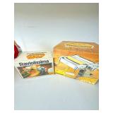 Marcato Atlas 150 Pasta Maker & Raviolissima Boxed Italy Lot