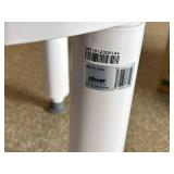 Drive Medical Shower Chair Bath Seat w/ Back Arms RTL12505 White