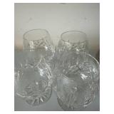 Mixed Cut Glass Crystal Decor Lot Bowls Goblets Ornaments 19 Pcs