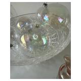 Mixed Cut Glass Crystal Decor Lot Bowls Goblets Ornaments 19 Pcs