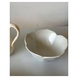 Vintage Mixed Decor Lot Lenox Kingsley Belleek Pottery Serving Pieces