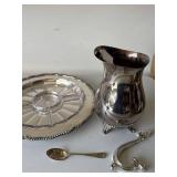 WMF Ikora Germany Silverplate Pitcher Tray Spoon Mixed Tableware Lot
