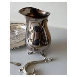 WMF Ikora Germany Silverplate Pitcher Tray Spoon Mixed Tableware Lot