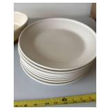 Hall China Oval Gratin Dishes & Trout Casserole 9 Pc Stoneware Lot