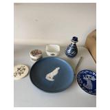 Vintage Mixed Pottery Porcelain Lot Royal Copenhagen Fire-King Plate