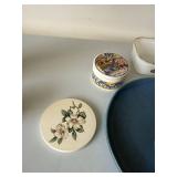 Vintage Mixed Pottery Porcelain Lot Royal Copenhagen Fire-King Plate