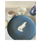 Vintage Mixed Pottery Porcelain Lot Royal Copenhagen Fire-King Plate