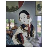 Framed Geisha Wall Art 22 X 16 in