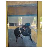 Framed Bull Artwork 23 X 14