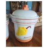 Ceramic Pepper Canisters Set of 3