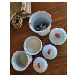 Ceramic Pepper Canisters Set of 3