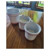 Ceramic Pepper Canisters Set of 3