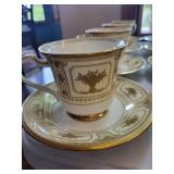 Noritake Imperial Suite 9984 Bone China Cup & Saucer Set (Lot of 8)