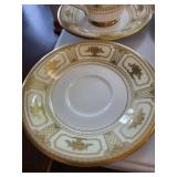 Noritake Imperial Suite 9984 Bone China Cup & Saucer Set (Lot of 8)