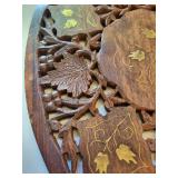 Hand-Carved Wooden Decorative Trays (Lot of 2)