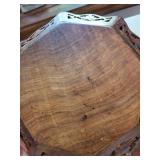 Hand-Carved Wooden Decorative Trays (Lot of 2)