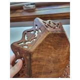 Hand-Carved Wooden Decorative Trays (Lot of 2)