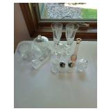 Mixed Lot Cut Glass Vanity Decor Pieces