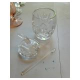 Mixed Lot Cut Glass Vanity Decor Pieces