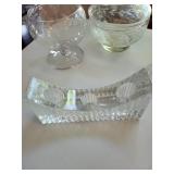 Mixed Lot Cut Glass Vanity Decor Pieces