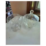 Mixed Lot Cut Glass Vanity Decor Pieces