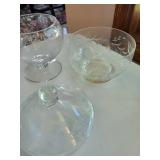 Mixed Lot Cut Glass Vanity Decor Pieces