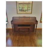 Lowrey Upright Piano With Bench