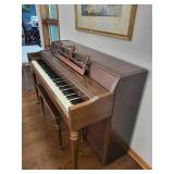 Lowrey Upright Piano With Bench