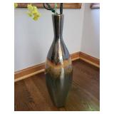 Decorative Floor Vase With Floral Stems