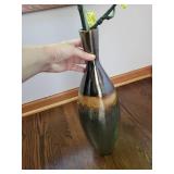 Decorative Floor Vase With Floral Stems