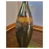 Decorative Floor Vase With Floral Stems