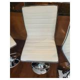 Modern White Upholstered Bar Stools (Set of 4)