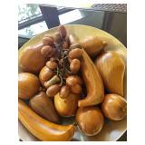 Wooden Fruit Bowl Arrangement