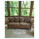 Wicker Patio Sofa