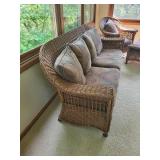 Wicker Patio Sofa