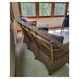 Wicker Patio Sofa