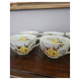 Floral Teacup Set (Lot of 10)
