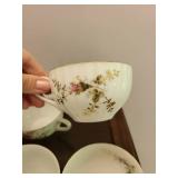 Floral Teacup Set (Lot of 10)