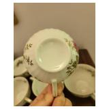 Floral Teacup Set (Lot of 10)