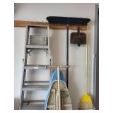 Household Cleaning Tools, Ladder & Ironing Board Mixed Lot