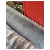 blue Gray Velvet Lounge Chair Set (Lot of 2)