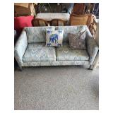 Upholstered Sofa With Accent Pillows 60 X 33 X 26 in