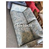 Upholstered Sofa With Accent Pillows 60 X 33 X 26 in