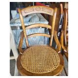 Pair of Cane Back Dining Chairs