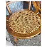 Pair of Cane Back Dining Chairs