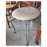 Scrolled Metal Upholstered Accent Chair